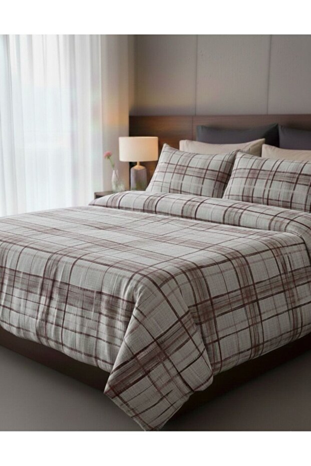 Alisy Elastic Sheet 100% Cotton Double Duvet Cover Set
