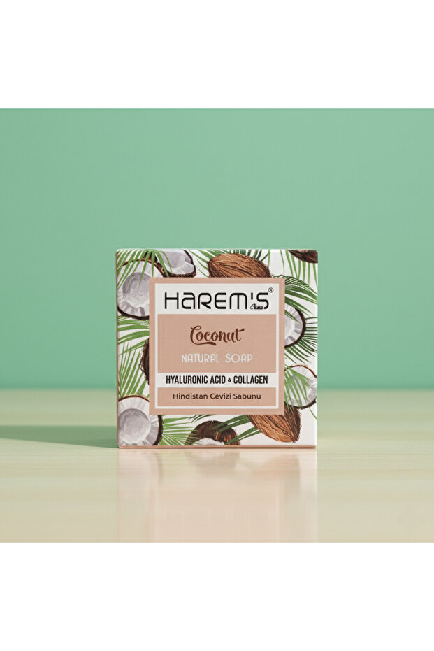 Coconut Natural Soap 120Gr (Contains Hyaluronic Acid & Collagen)