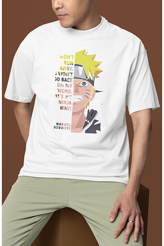 Naruto Uzumaki Printed Unisex Oversize Anime Character T-Shirt