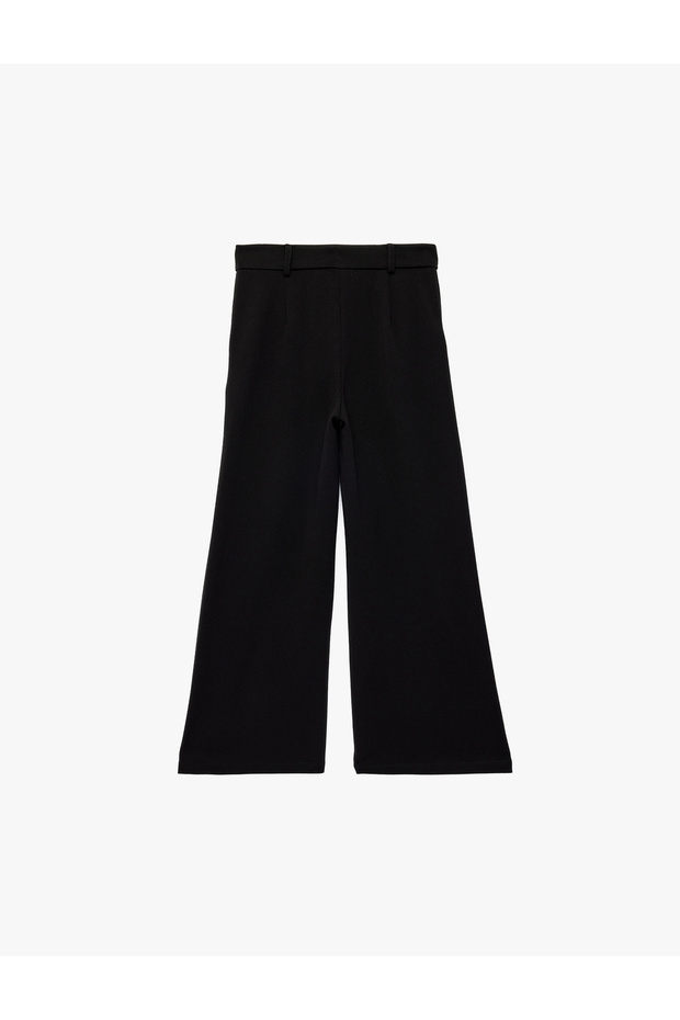 Cep Detaylı Düğmeli Basic Pantolon - 4