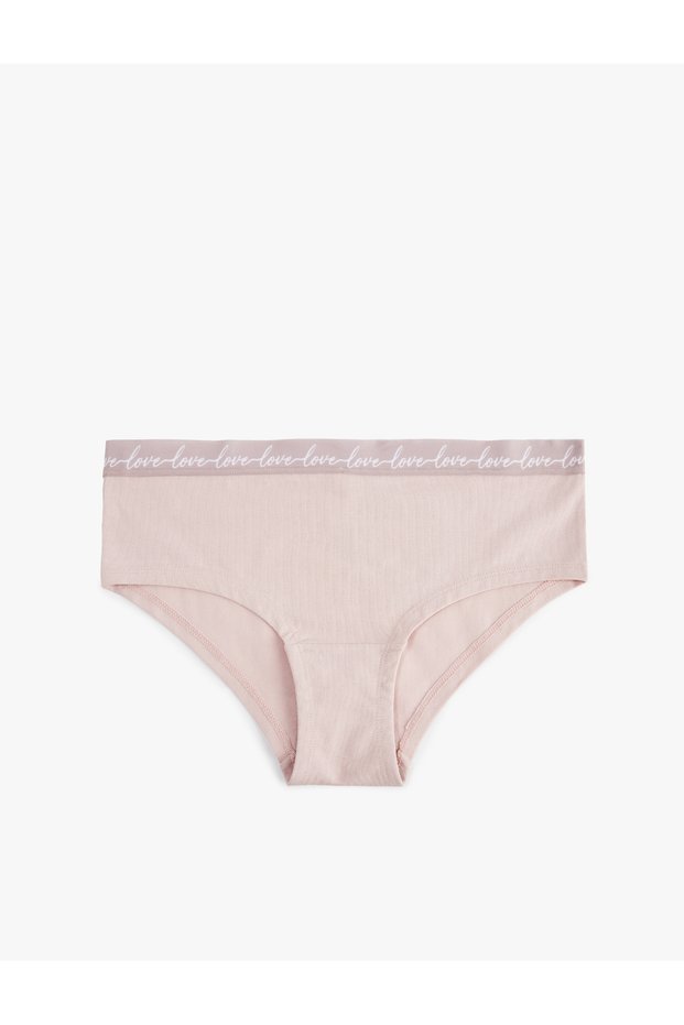 High Waist Comfortable Fit Printed Cotton Hipster Panties with Waist Detail