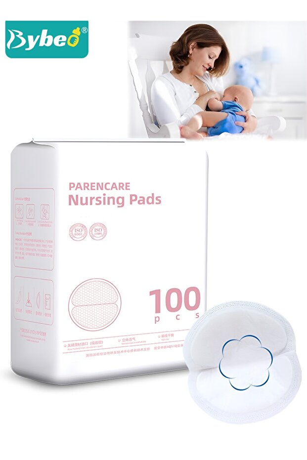 100 Count Disposable Nursing Pads For Breastfeeding, Ultra-Thin and Super-absorbent Breast Pads, Sof