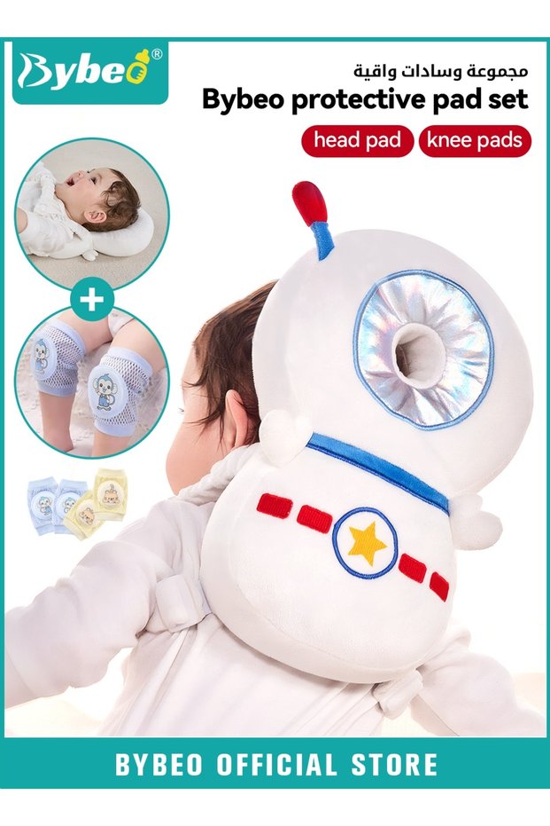 Baby Head Protector Pillow Toddler Breathable Safety Protect Hat With 2 Knee Pads for Crawling and W