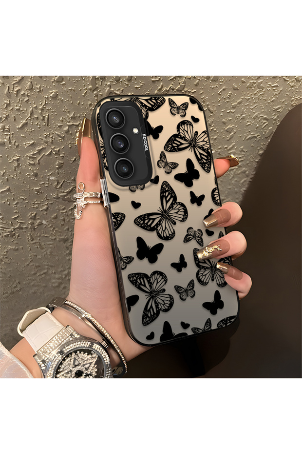 Samsung Galaxy S23 Fe Compatible Beautiful Butterfly Pattern High Quality Phone Case