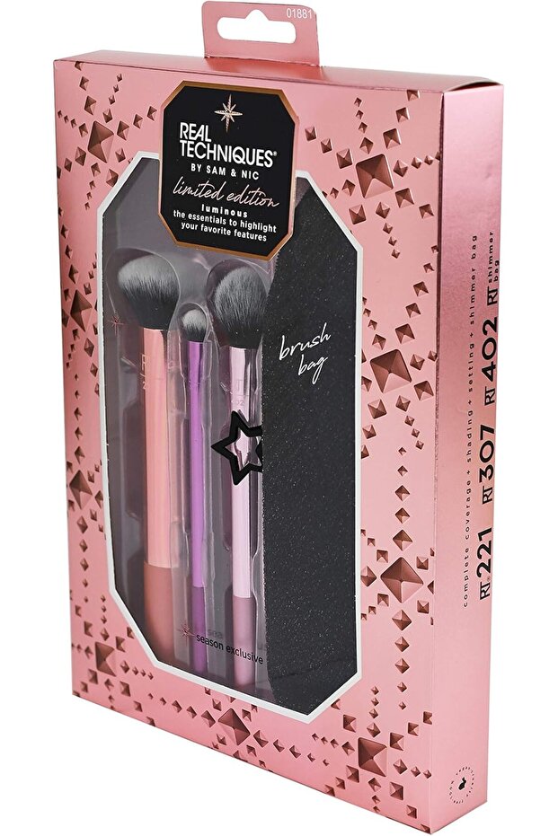 مجموعة فرش مكياج محدودة الإصدار، لامعة - 3