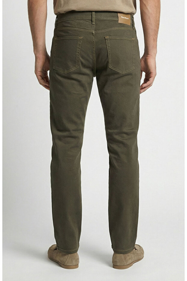 Haki Denim Pantolon - 3