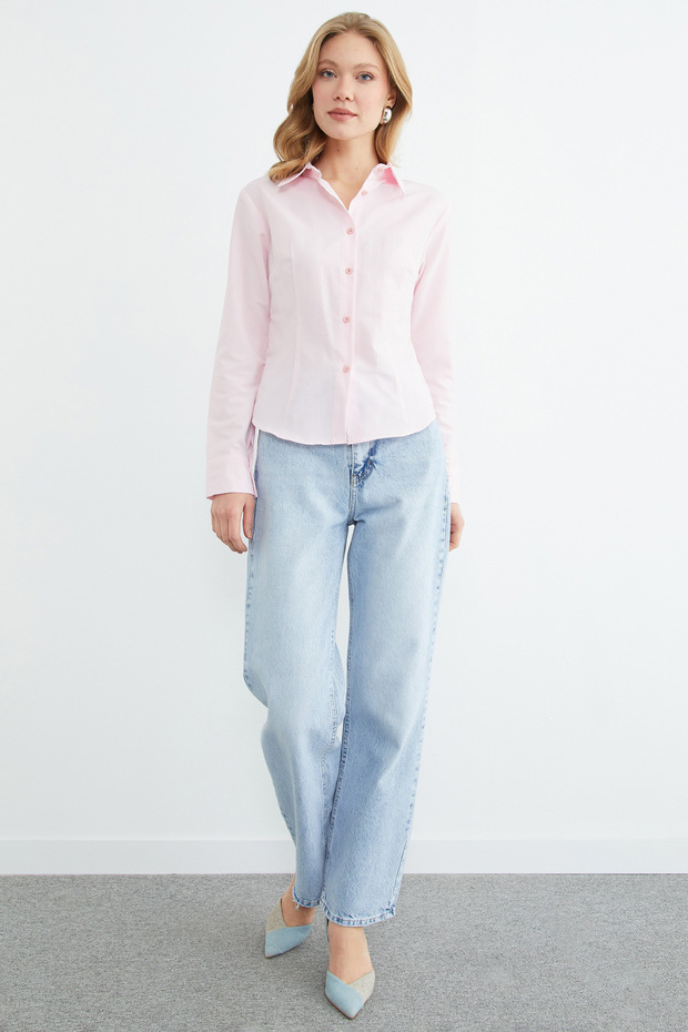 Basic Pensli Slim Fit Gömlek - 4