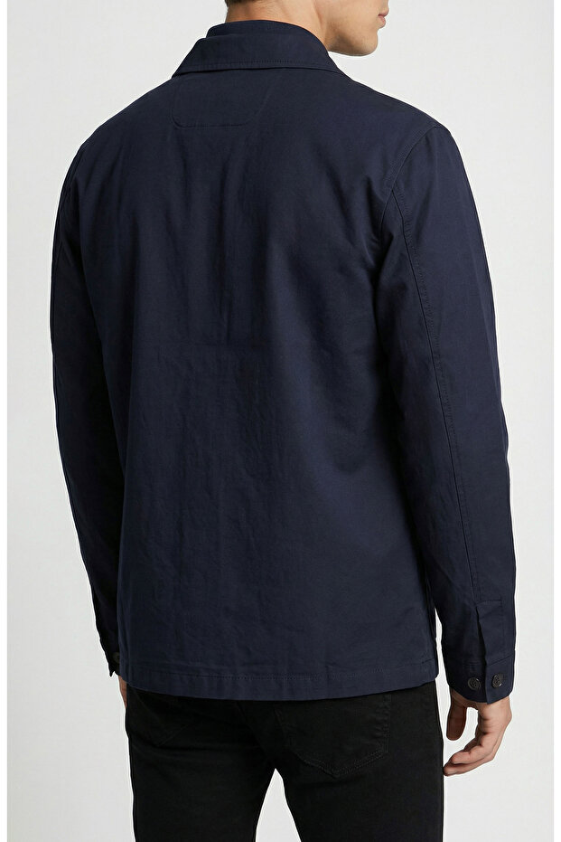 Lacivert Paper Touch Ceket - 3