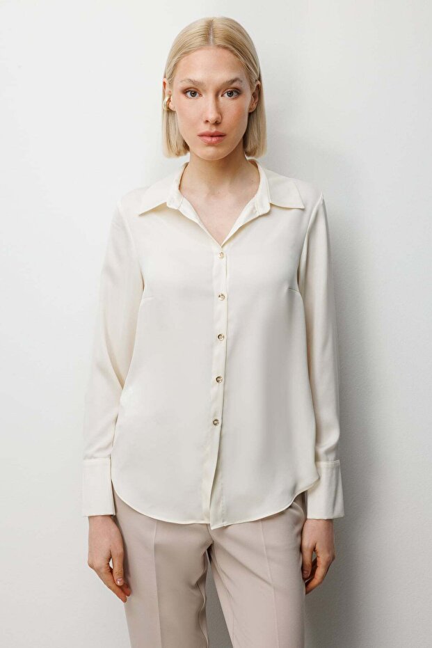 Polo Collar Shirt with Pen Detail