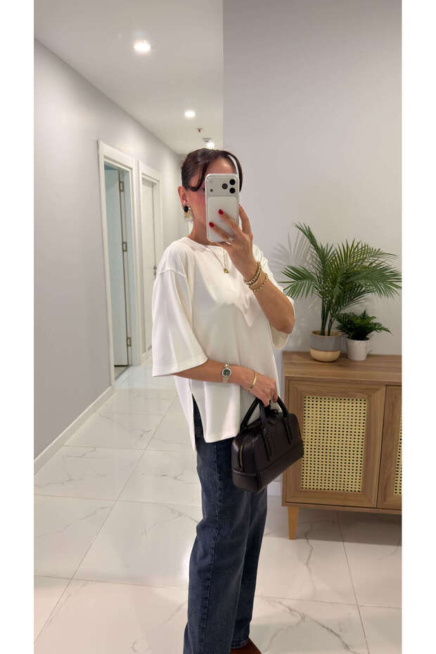 Μπλουζάκι Chesica White Modal Basic - 3