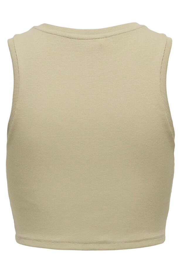 Kadin Slim Fit Cropped Basic Tank Top - 3