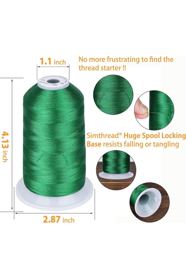 Embroidery Thread Set 12 Spools, 40wt, 5000 m, Assorted Colors 2 - 5