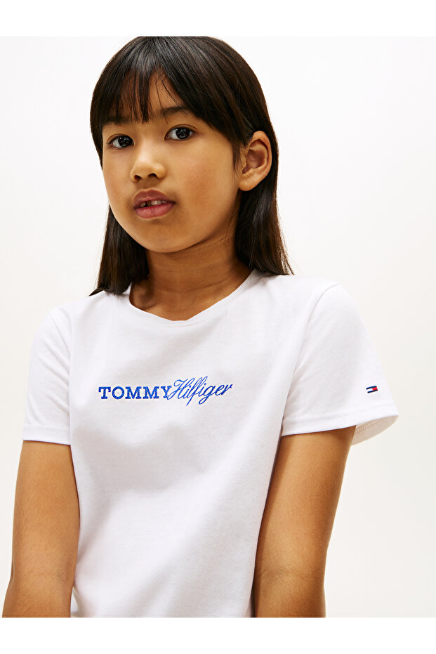 تيشيرت أبيض بنقش تومي، بأكمام قصيرة - 4