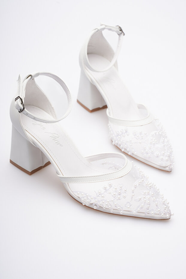 NOREVA Chic Evening and Casual Bridal Shoes Heel Height 7.5 cm