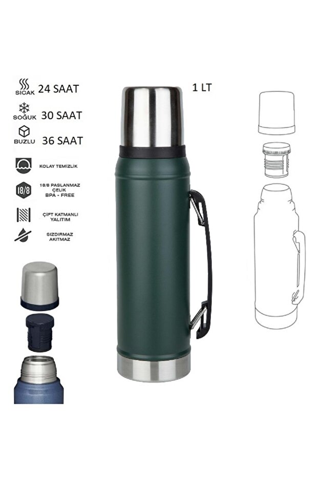 ÇELİK TERMOS BS266-2 1000 ML