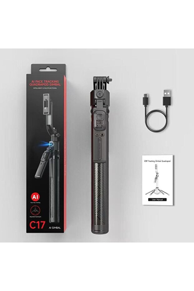C17 AI Face-Tracking Quadrapod Gimbal