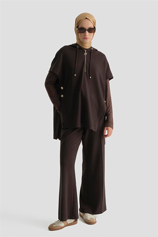 Modal Örme Takım Acı kahve - 2