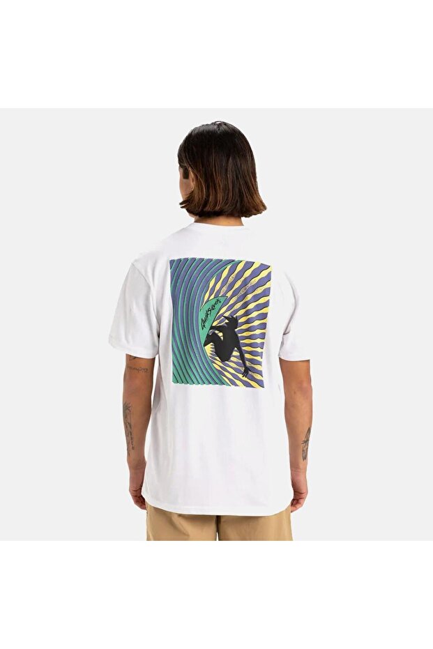 Window Pane Men's White Casual Style T-Shirt Eqyzt08055-908 - 2