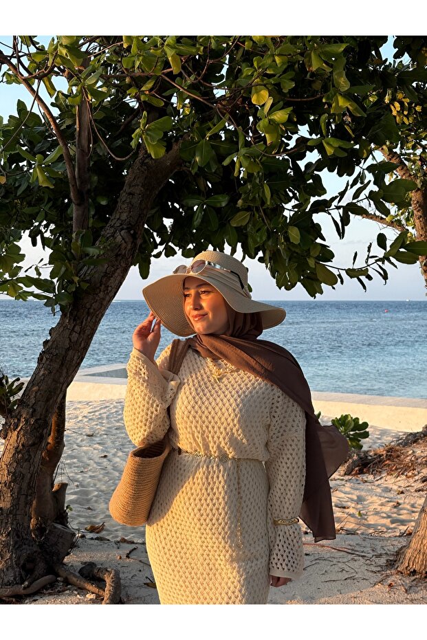 AJURLU ASTARLI ELBİSE KEMER HEDİYELİ - 3