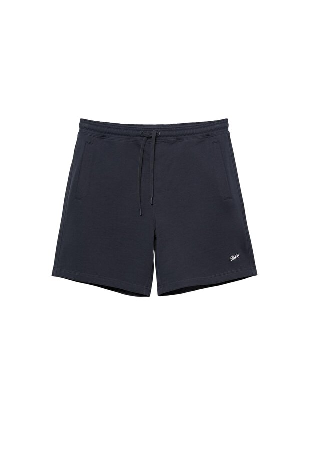 Logolu jogger bermuda şort - 4