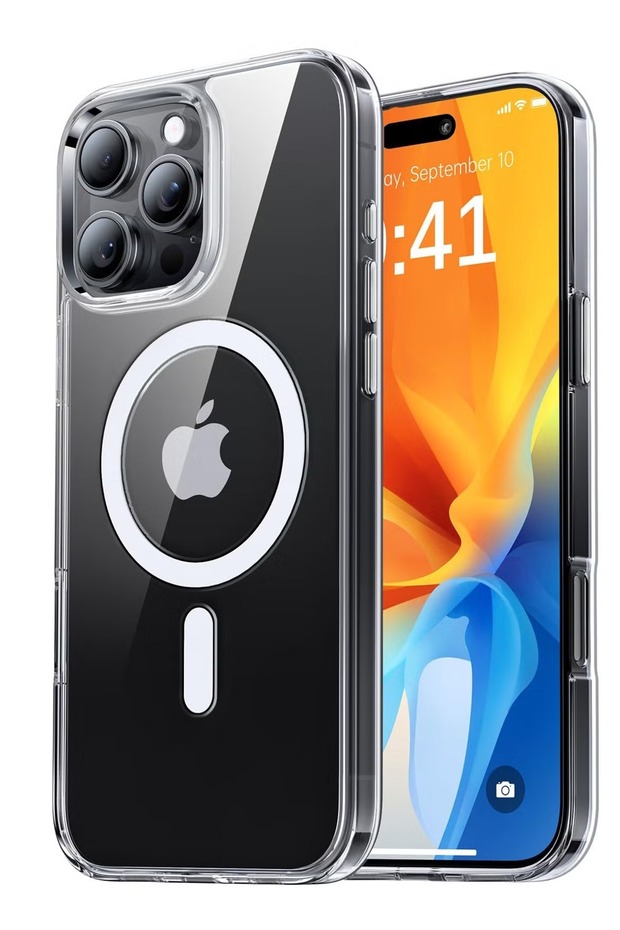 جراب حماية MagSafe فاخر لهاتف iPhone 16 Pro Max مزود بمغناطيس قوي وتصميم نحيف مقاوم للصدمات