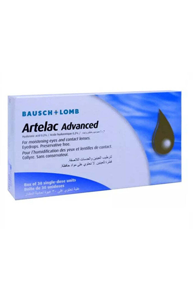 Sterile Moistening Eye Drops with Hyaluronic Acid, 30x0.5ml