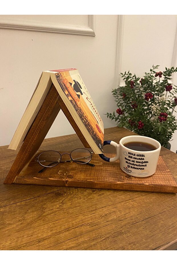 Wooden Mini Table, Decorative Book Stand and Book Stand for the Coffee Table Top