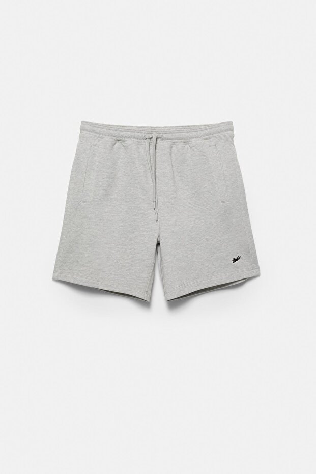 Logolu jogger bermuda şort - 8