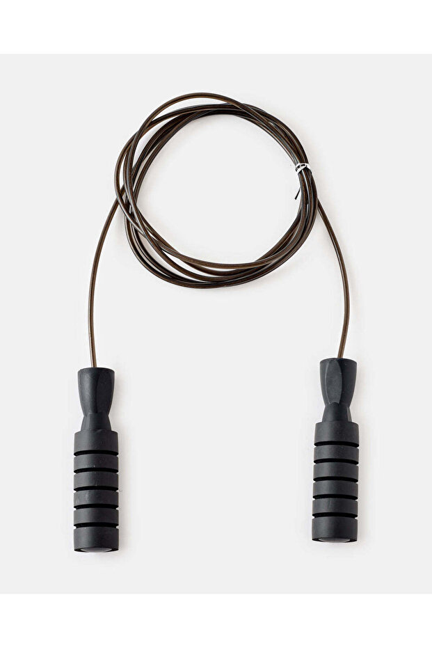 حبل قفز أسود سادة - 1