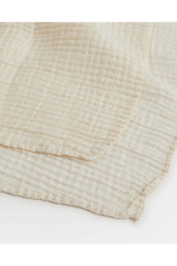 وشاح نسائي بيج سادة - 5