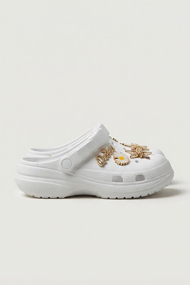 1355 Accessory Slippers White - 2