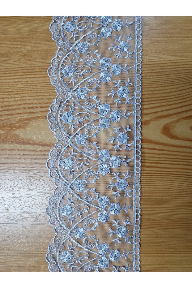 Guipure Tulle Fisto Gray 8.5 Meters