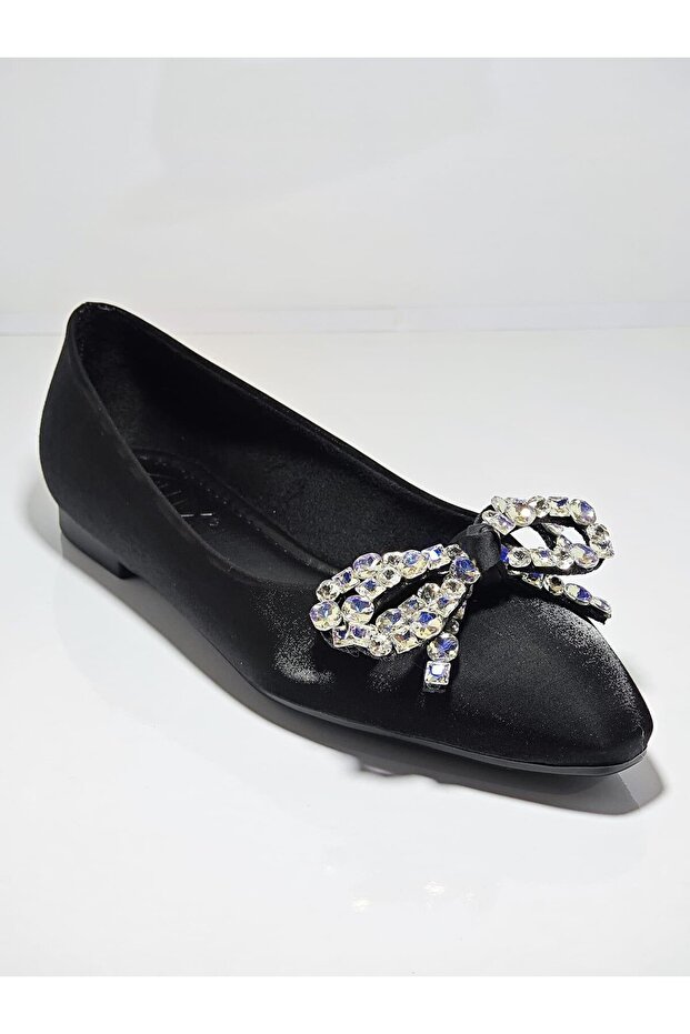 Vollex 30-405 Women's Stoned Satin Ballerinas