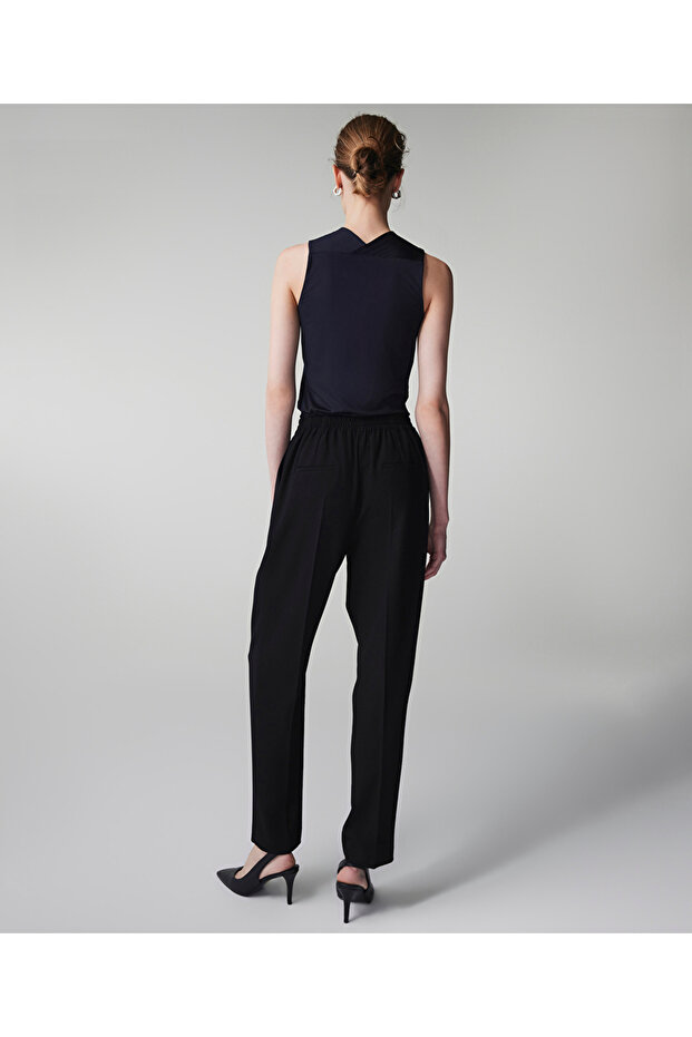 Elastik bel pantolon - 6