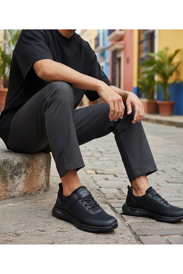 Orthopedic Elasticated Air-Conditioned Daily Men's Sports Shoes