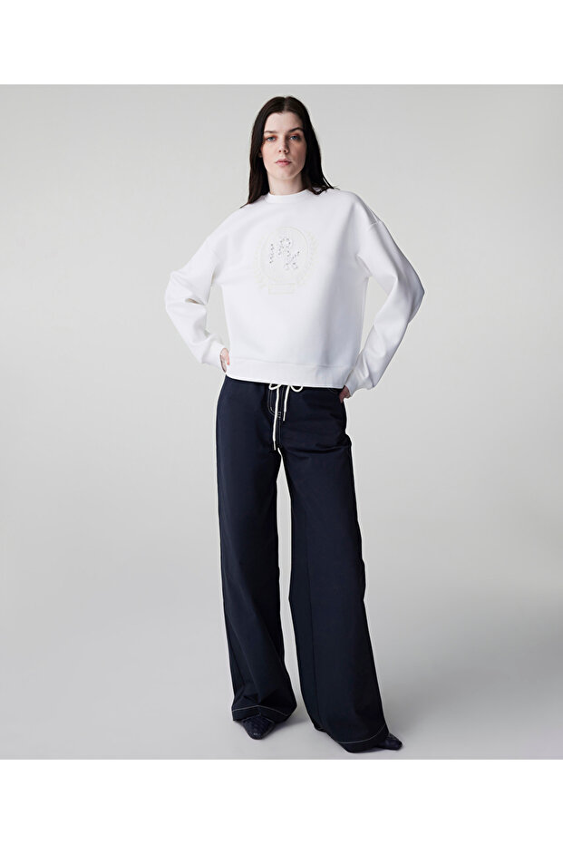 Nakışlı sweatshirt - 5