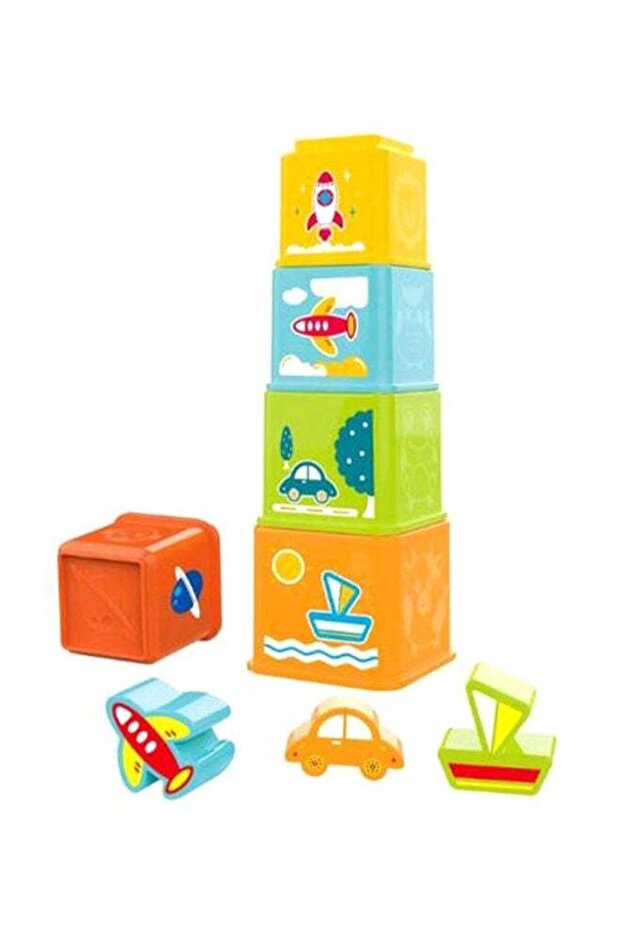 لعبة تعليمية من مكعبات التكديس - 1