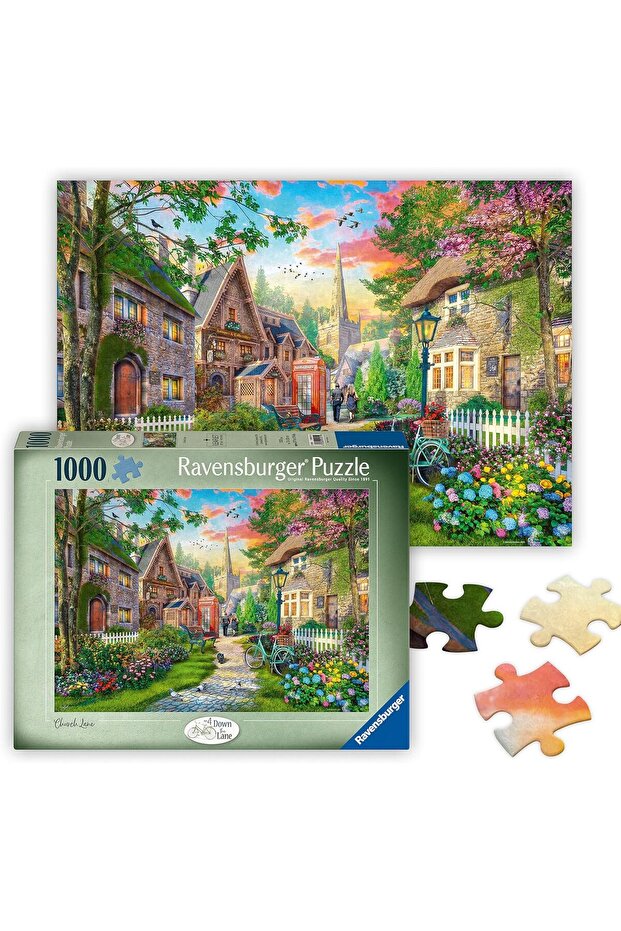 Church Lane 1000 Parça Puzzle - 1