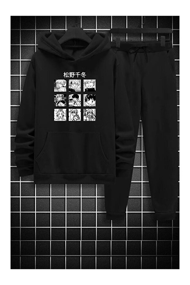 Street Style Tracksuit Set – Top and Bottom, Oversize, Trendy