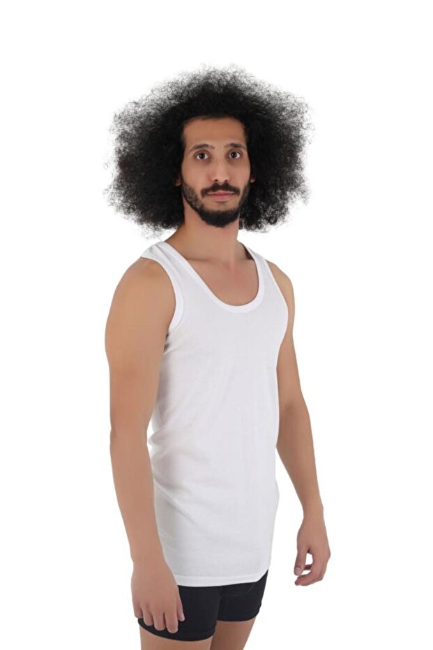 Men's Basic Cotton Premium Classic Undershirt Single Pack - 1