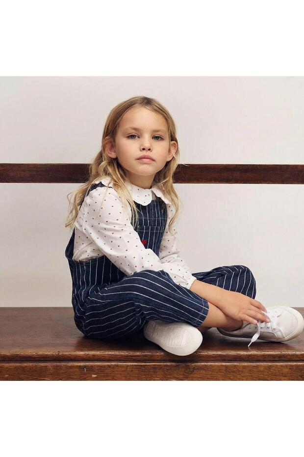 Girl Denim Salopet Suit