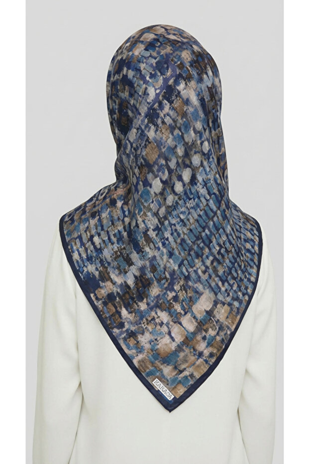 وشاح من القماش القطني المزخرف بالريون - 4