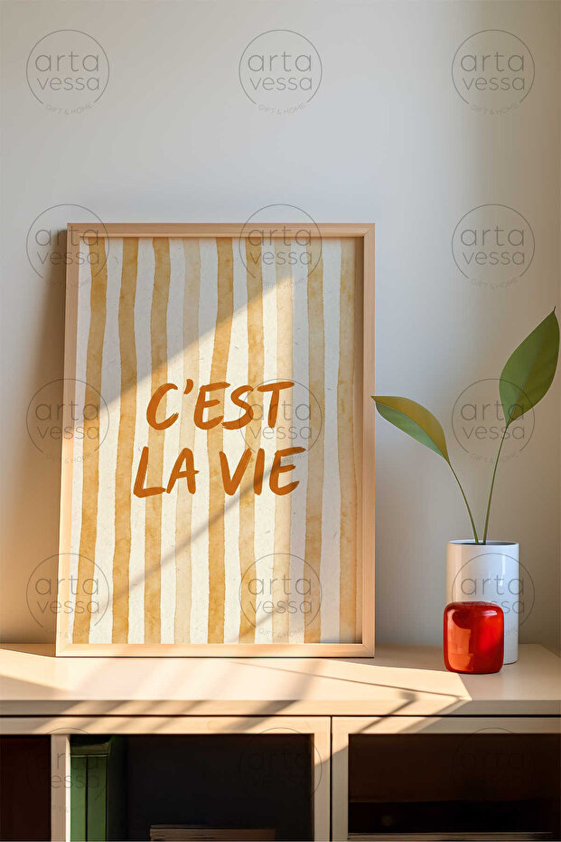 One Piece Raw Color Real Wood Framed Painting - Tekartcrvmdf-37
