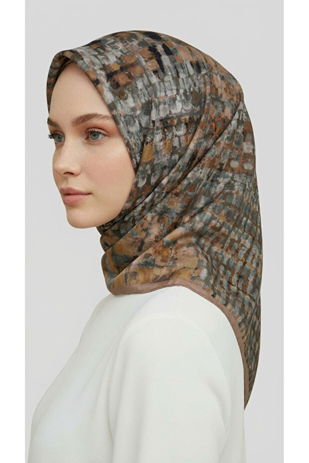 Canvas Patterned Rayon Scarf - 7