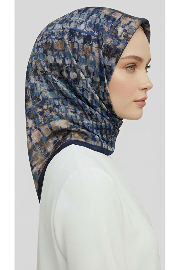 وشاح من القماش القطني المزخرف بالريون - 3