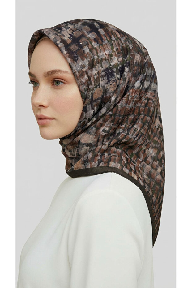 Canvas Patterned Rayon Scarf - 2