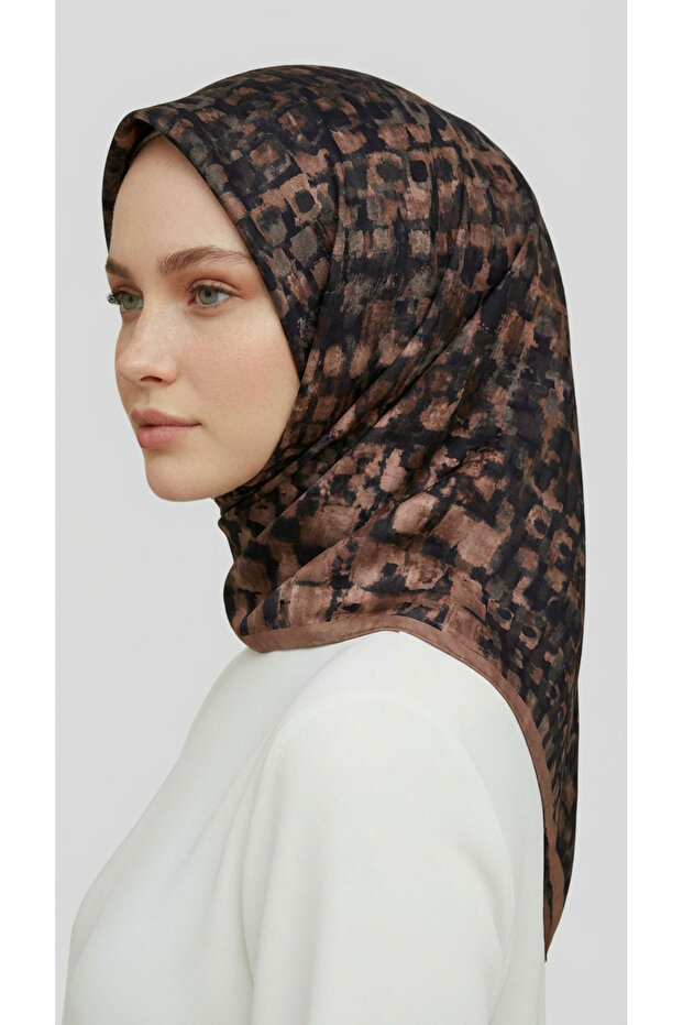 وشاح من القماش القطني المزخرف بالريون - 2