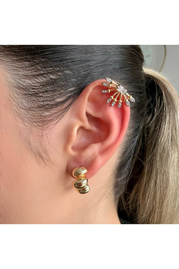 Taşlı Mızrak Earcuff - 1