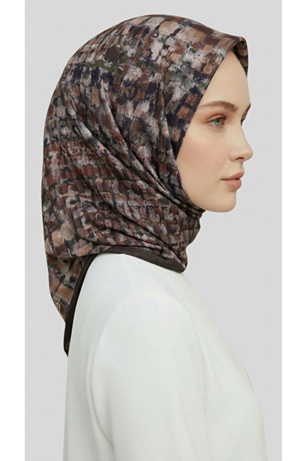 Canvas Patterned Rayon Scarf - 8