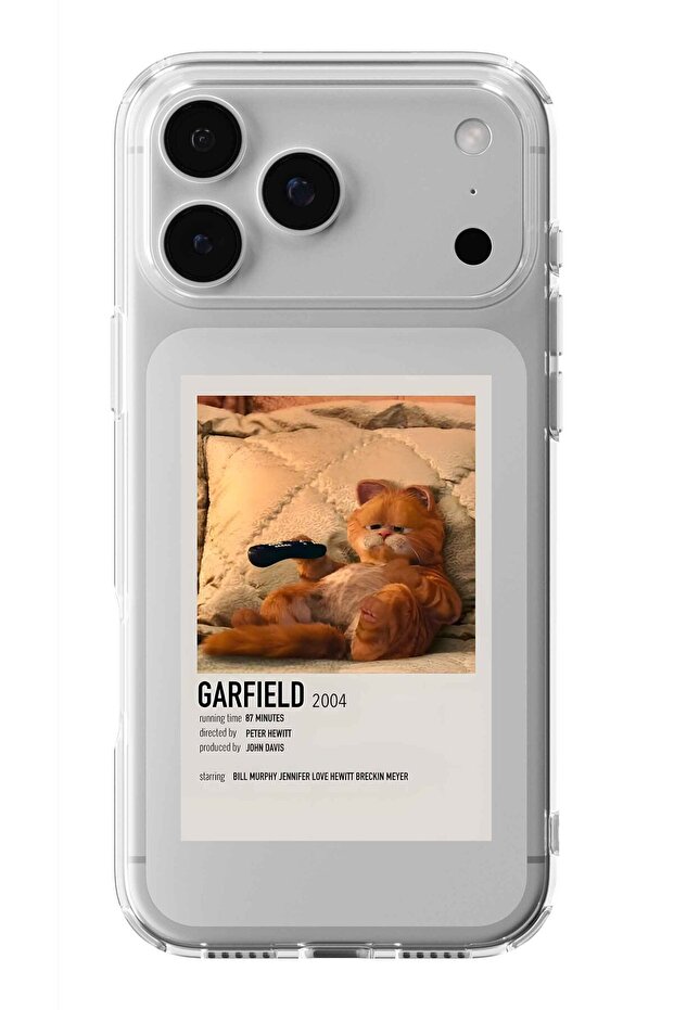 حافظة شفافة مطبوعة بتصميم ملصق جارفيلد متوافقة مع هاتف iPhone 17 Pro - 1